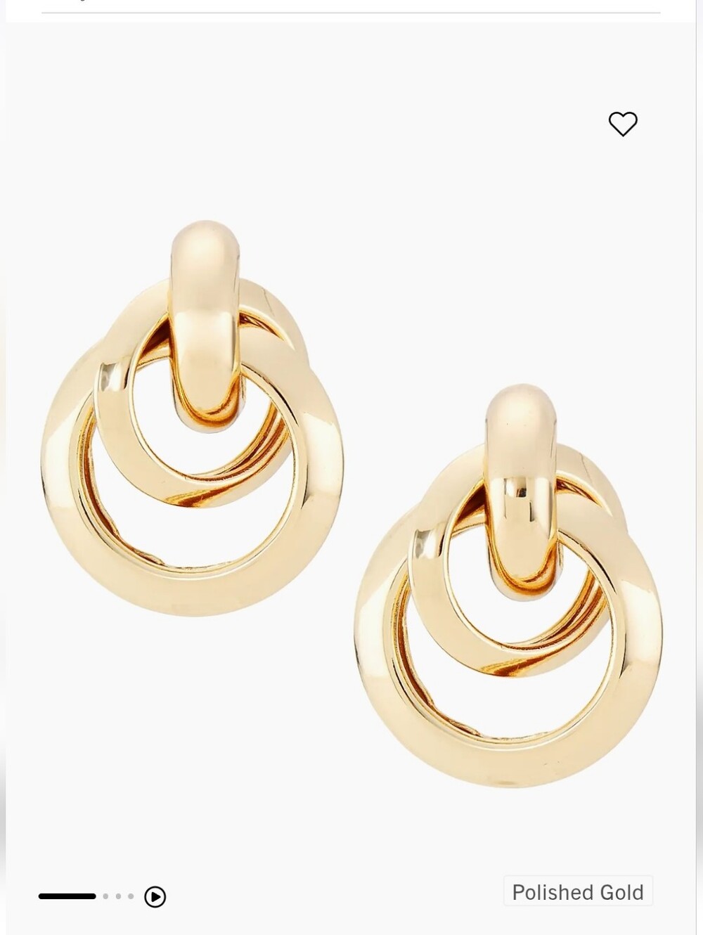 Kenneth Jay Lane Love Knot 18K Gold-Plated Earrings